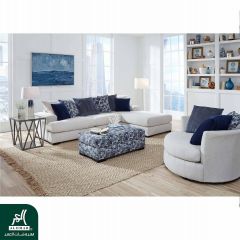 Sectional Sofa Set(2pcs) with Ottoman M.0883
