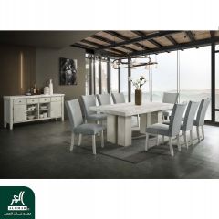 Dining Set(Rect Tbl+8Sd Ch+SB) M.Ts Finley