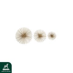 MTL GLD Wall Decor(3pcs) M.50370