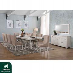 Dining Set(Rect Tbl+10Ch+Server+Mirror) M.T2037/T1976