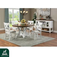 Dining Set(Round Tbl+6Sd ch+Server) M.WF2-00277RT-AL