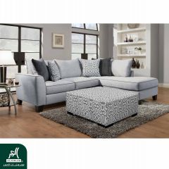 Sectional Sofa Set(2pcs) with Ottoman M.0374